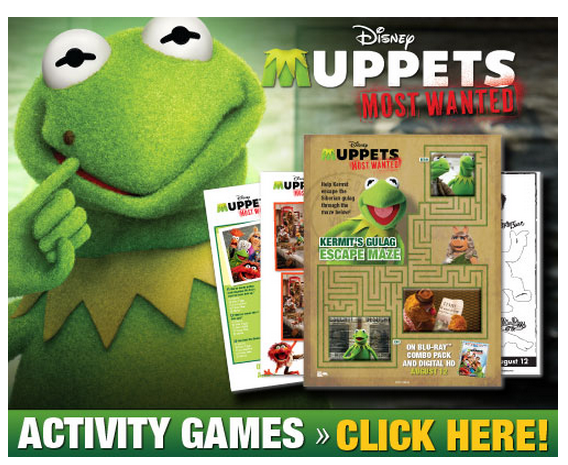 Free Muppets Activities Sheets!!!
