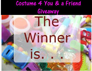 Winner Announcement Win a Costume 4 You & a Friend RV $25