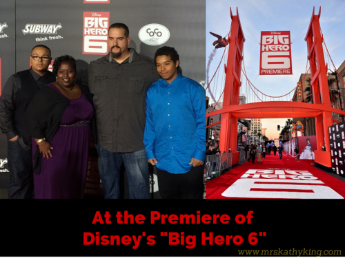 At the Premiere of Disney’s “Big Hero 6” #MeetBaymax #BigHero6, #SUBWAYKIDSMEALS