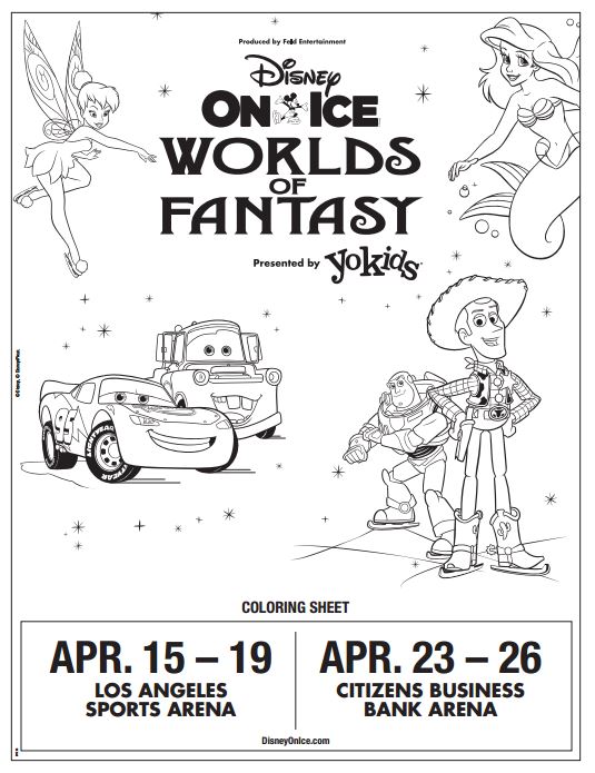 Free Disney on Ice World of Fantasy Coloring Page