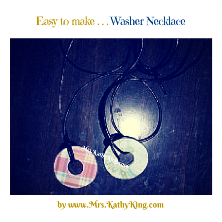Easy to make Washer Necklace