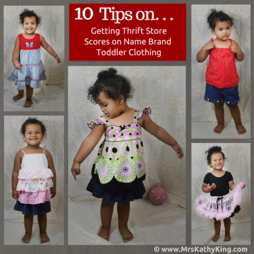 10 Tips on Getting Thrift Store Scores on Name Brand Toddler Clothing  #DIFINDS