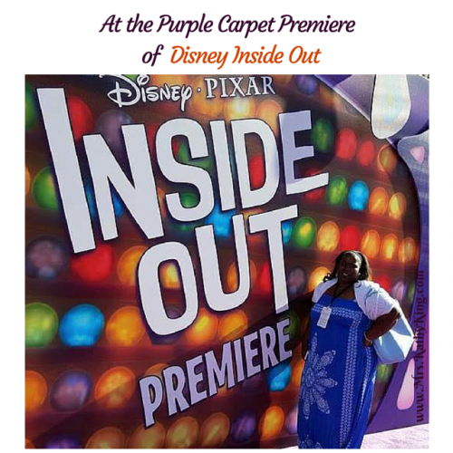 At the Purple Carpet Premiere of Disney Inside Out
