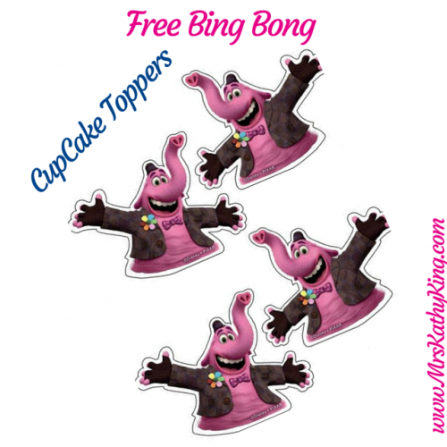 Free Bing Bong Party Pack Cupcake Topper