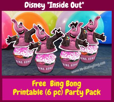 Free bing bong Printable Party Decoration Pack