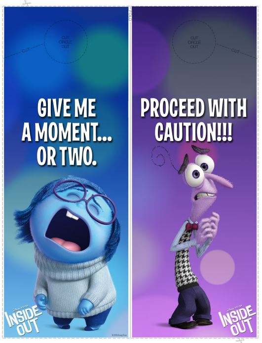 free inside out fear and sadness door hanger