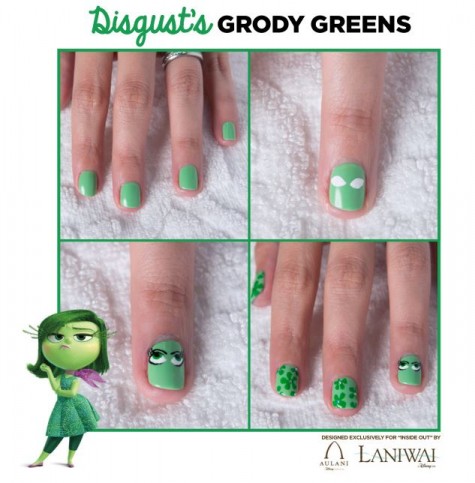 inside out nail art disgust