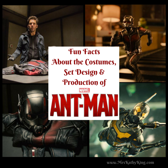 Here are 12 AntMan Fun Facts about the Ant-Man Costumes, AntMan Set Design, and the Production of Antman.