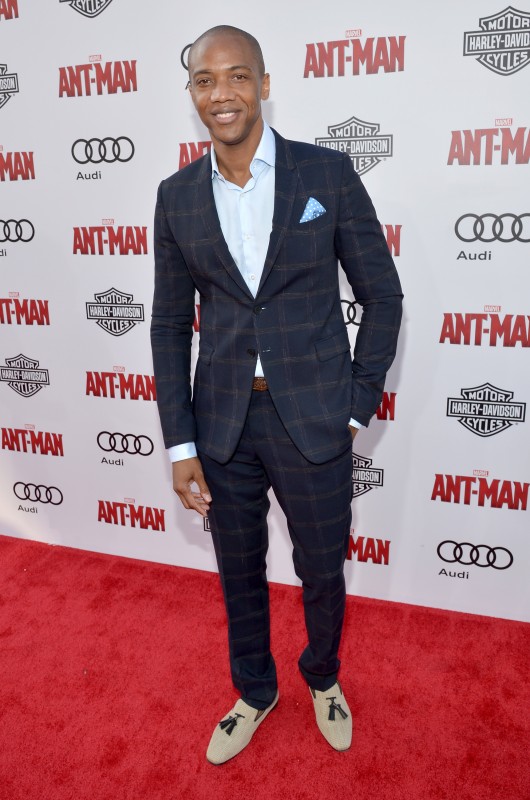 LOS ANGELES, CA - JUNE 29: Actor J. August Richards attends the world premiere of Marvel's "Ant-Man" at The Dolby Theatre on June 29, 2015 in Los Angeles, California. (Photo by Charley Gallay/Getty Images) *** Local Caption *** J. August Richards