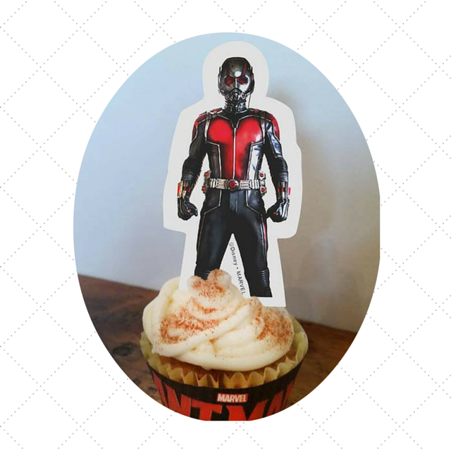 AntMan Printable CupCake Topper and wrapper poise 1