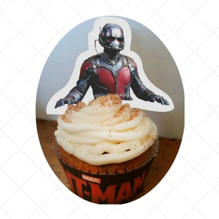 AntMan Printable CupCake Topper and wrapper poise 2