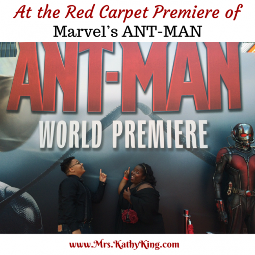 At the Red Carpet Premiere of Marvels ANTMAN #AntManEvent