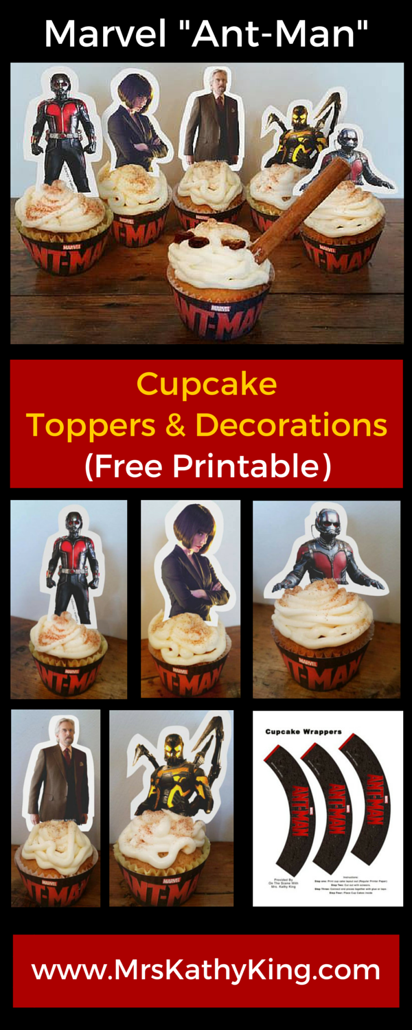 Marvel Ant-Man Cupcake Decorations and Toppers