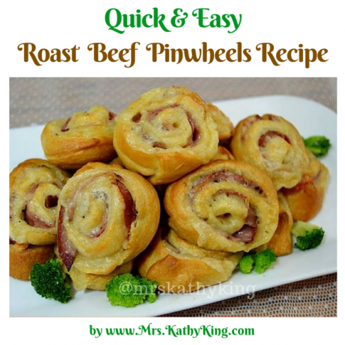 Roast Beef Pinwheels Recipe
