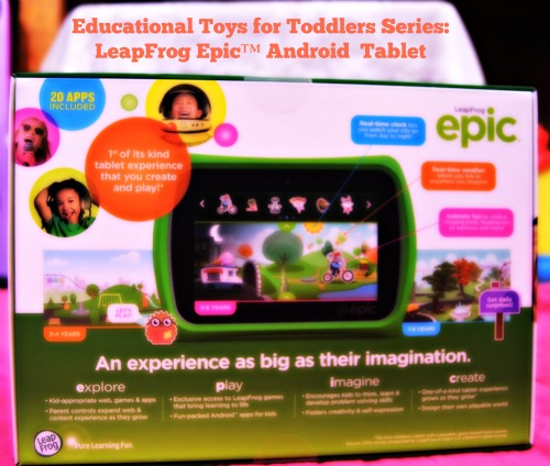 Educational Toys for Toddlers Series: |LeapFrog Epic™ Android  Tablet #LeapFrog #LeapFrogMomSquad