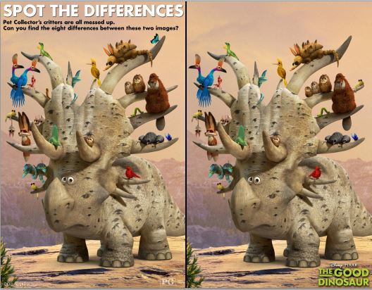 the good dinosaur activity spon the difference
