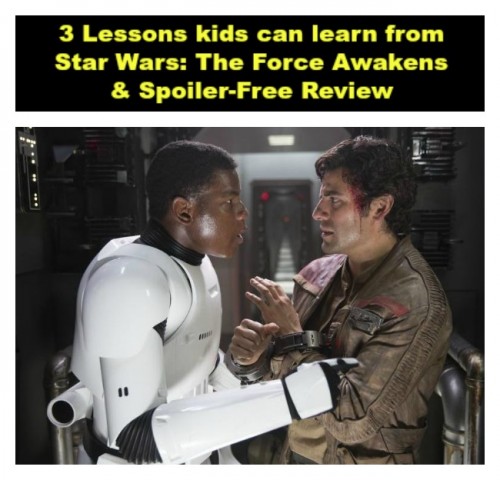 3 Lessons Kids can learn from Star Wars: The Force Awakens & Spoiler-Free Review #StarWars #AForceAwakens #FandangoFamily