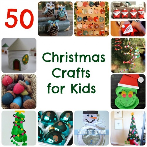 50 Christmas Crafts for Kids | #DIY #Christmas #kidsCrafts
