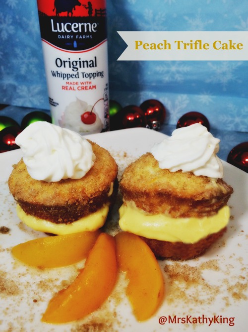 Peach Trifle Cake holidayhacks Lucerne ad Mrs. Kathy King