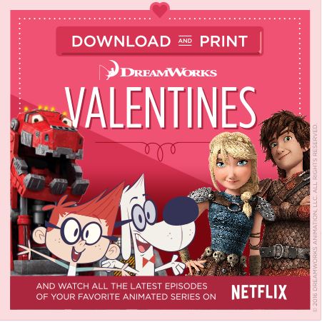 Free DreamWorks Valentine’sDay Cards #Dinotrux  #MrPeabody