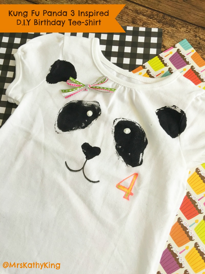 Kung Fu Panda 3 Girls Birthday Party Tee Shirt
