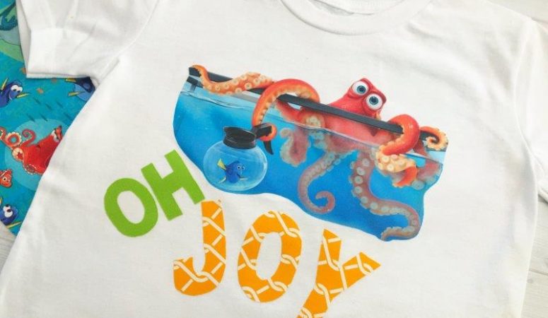 Finding Dory’s Hank the Septopus DIY Toddler Tee-shirt Iron-On #Finding Dory