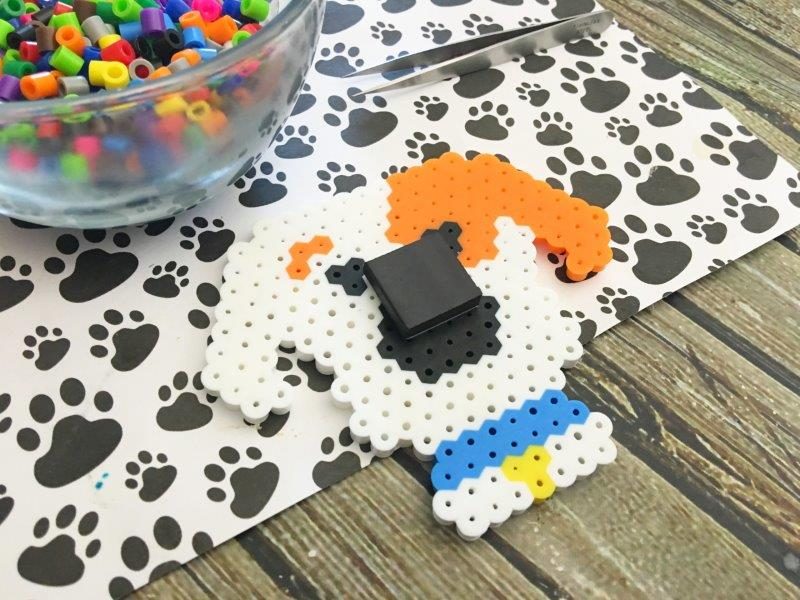 The Secret Life of Pets Party Idea Max Perler Beads Magnet Craft party activity