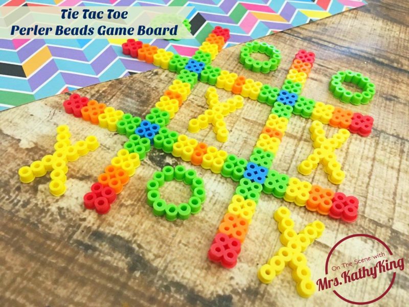 Tie Tac Toe Perler Beads Idea cover