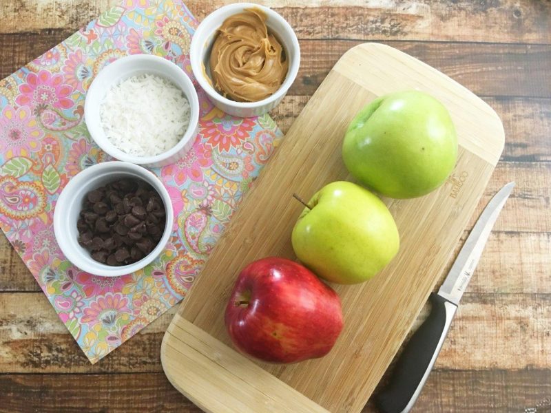 healthy after school snacks Apple Nacos Recipe ingerdients