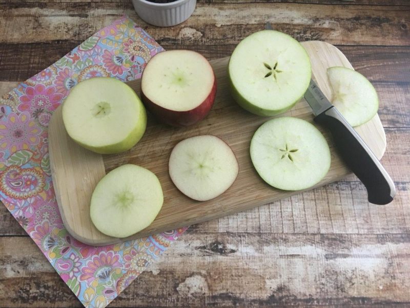 healthy after school snacks Apple Nacos Recipe step 1