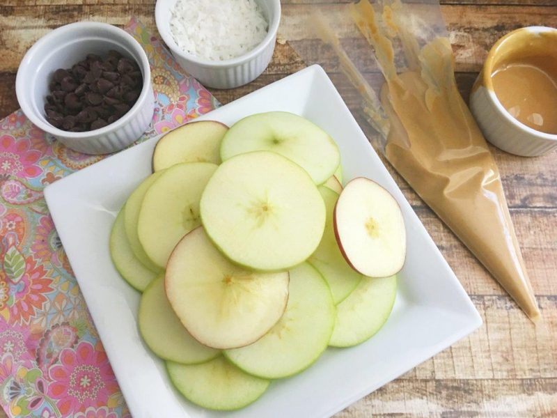 healthy after school snacks Apple Nacos Recipe step4