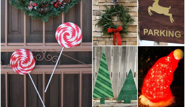 DIY Christmas Outdoor Decorations #ChristmasDecorations