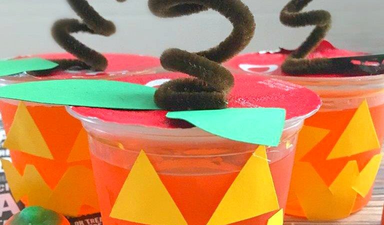 How to make a quick & easy Halloween Craft using Jello Cups