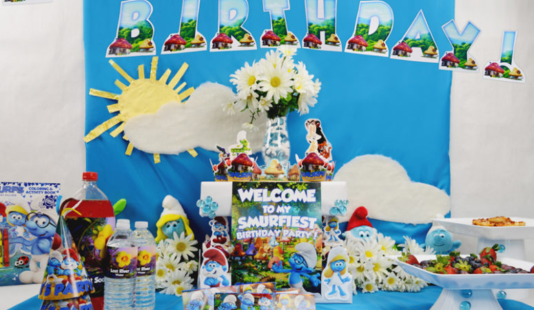 Free Smurfs: The Lost Village Printable Party Decorations #SmurfsMovie #GirlsWearBlue