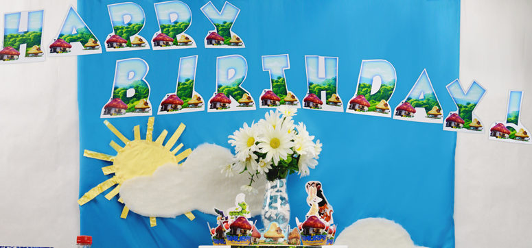 Free Smurfs: The Lost Village Printable Happy Birthday Banner