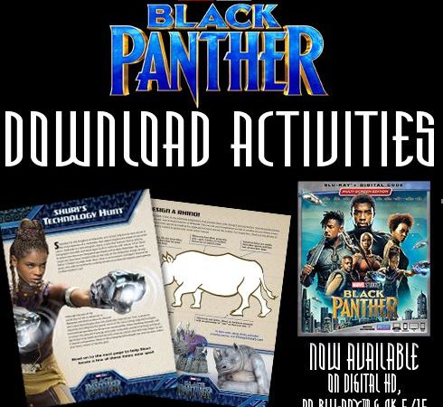 6 Free Printable Black Panther Activity Sheets